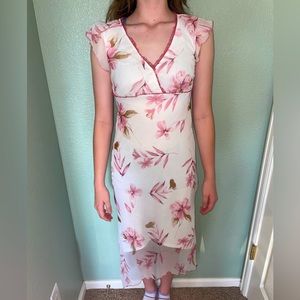 Women’s vintage floral midi dress small